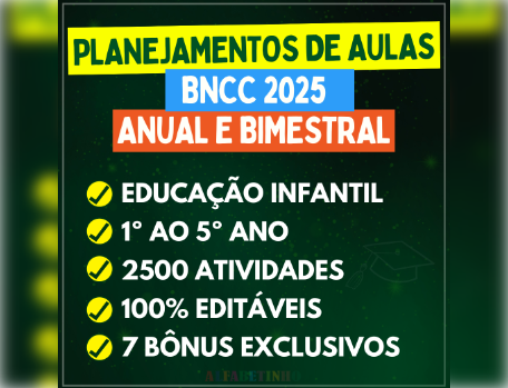 Planejamentos do Berçario ao 5 ano